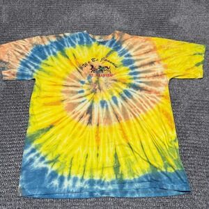 DONNA Mens XXL Tie Dye T Shirt Jamaica St Maarten Island‎ Vacation Multicolor